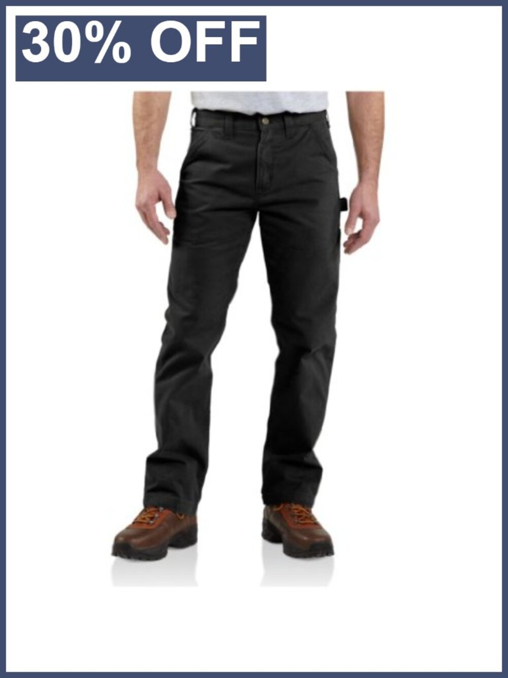 Relaxed Straight Twill Work Dungaree Pants Utility Pocket